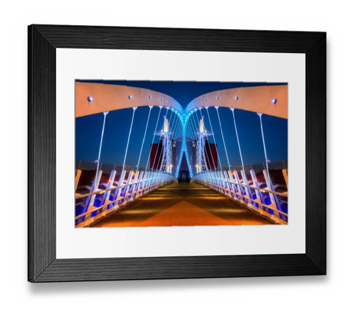 Framed Print : The Lowry Bridge, Salford Quays, Manchester, UK Framed Print : The Lowry Bridge, Salford Quays, Manchester, UK