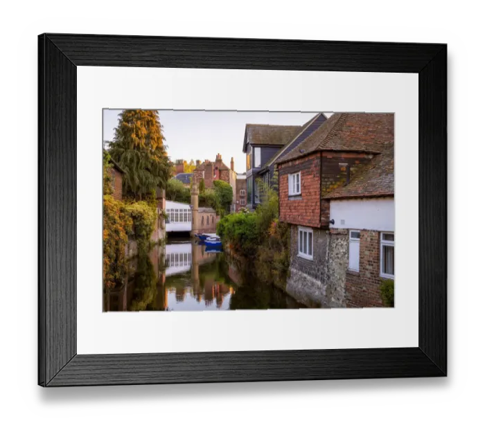 Framed Print : Great Stour, Canterbury, England Framed Print : Great Stour, Canterbury, England