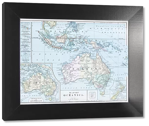 Antique map: Oceanica