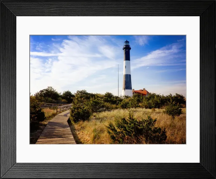 Framed Print : Fire Island Lighthouse from the Bay Framed Print : Fire Island Lighthouse from the Bay