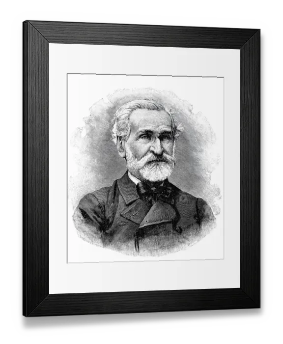 Framed Print : Giuseppe Verdi, italian composer Framed Print : Giuseppe Verdi, italian composer