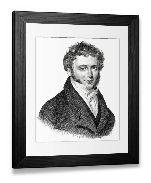 Framed Print : Friedrich Kalkbrenner, German-French pianist and composer, 1785-1949