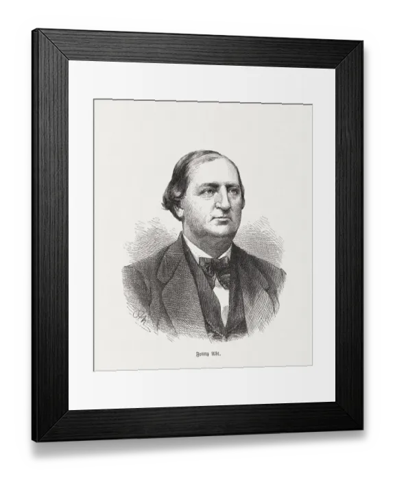 Framed Print : Franz Wilhelm Abt (1819-1885), German composer, wood engraving, published 1893 Framed Print : Franz Wilhelm Abt (1819-1885), German composer, wood engraving, published 1893