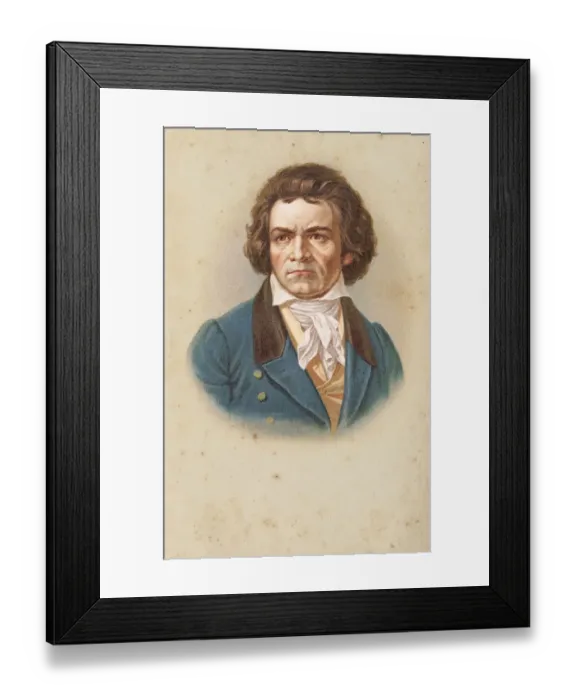 Framed Print : Ludwig van Beethoven portrait Framed Print : Ludwig van Beethoven portrait