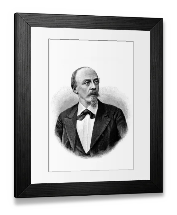 Framed Print : Hans von Bulow (1830-1894), German conductor and composer Framed Print : Hans von Bulow (1830-1894), German conductor and composer