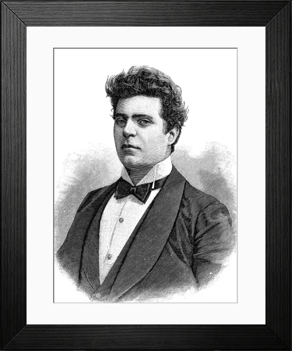 Framed Print : Pietro Masganci, italian composer Framed Print : Pietro Masganci, italian composer