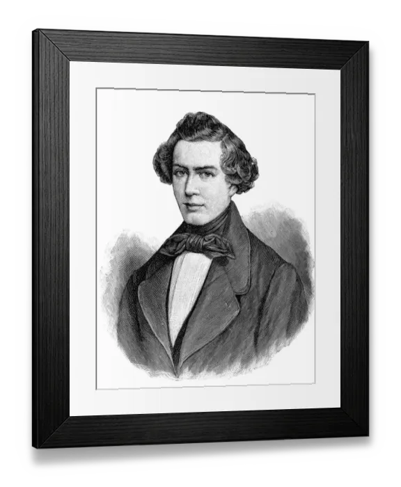Framed Print : Josef Lanner, Austrian composer and violinist Framed Print : Josef Lanner, Austrian composer and violinist