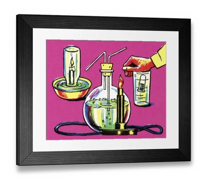 Framed Print : Chemistry Experiment Framed Print : Chemistry Experiment