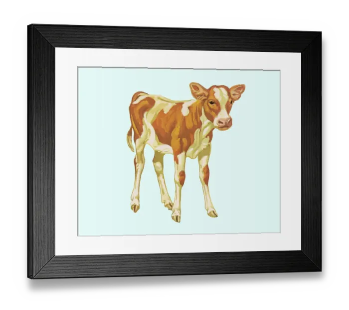 Framed Print : Calf Framed Print : Calf