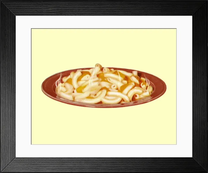 Framed Print : Plate of Macaroni and Cheese Framed Print : Plate of Macaroni and Cheese
