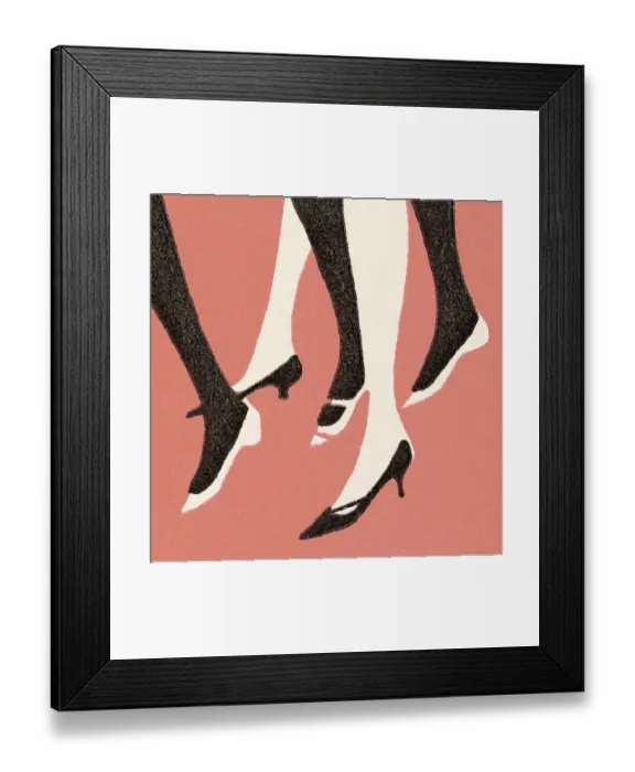 Framed Print : Womens Legs