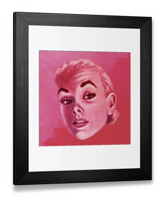 Framed Print : Womans Face Framed Print : Womans Face