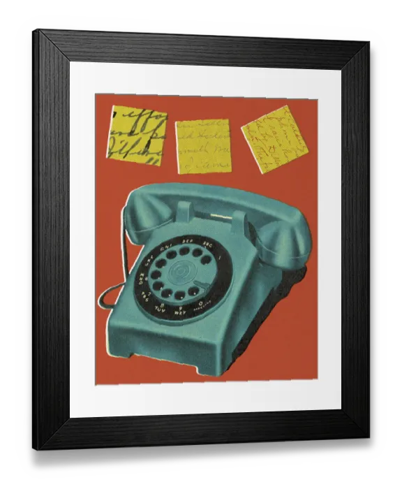 Framed Print : Telephone and Notes Framed Print : Telephone and Notes
