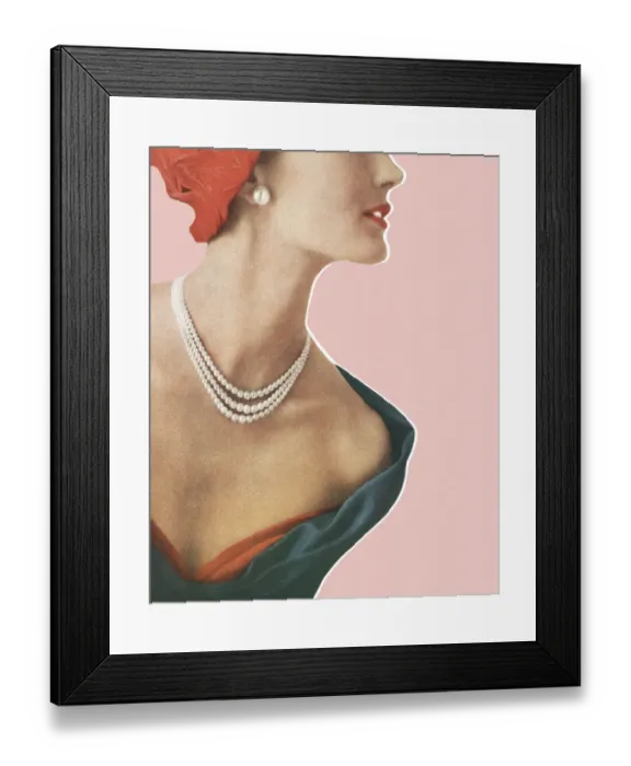 Framed Print : Closeup of a Woman