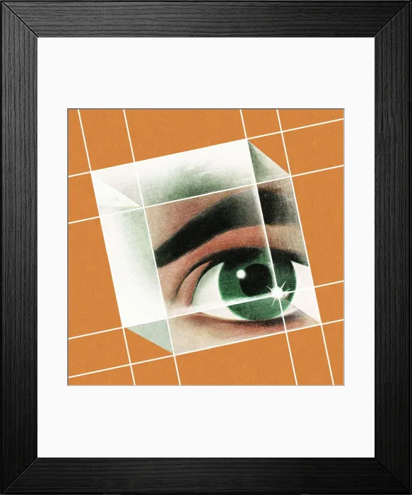 Framed Print : Eye Cube Framed Print : Eye Cube