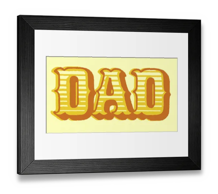 Framed Print : Dad Framed Print : Dad