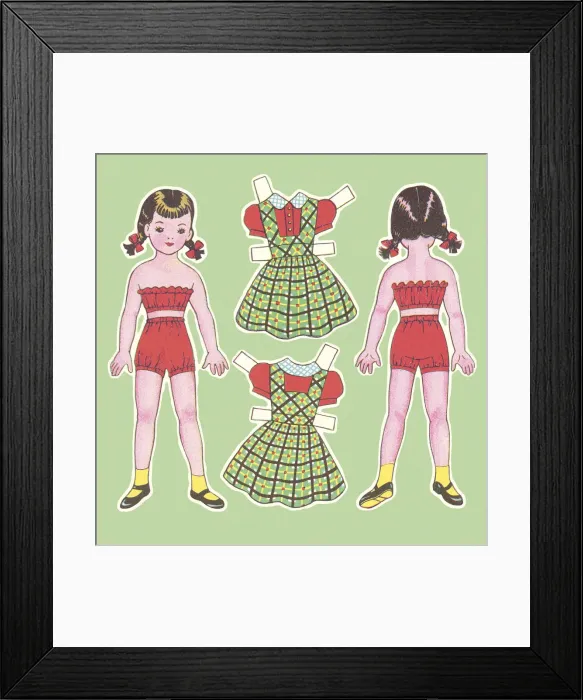 Framed Print : Paper Dolls Framed Print : Paper Dolls