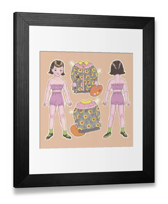 Framed Print : Paper Dolls Framed Print : Paper Dolls