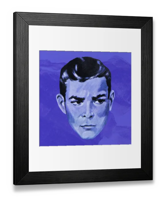 Framed Print : Mans Face Framed Print : Mans Face