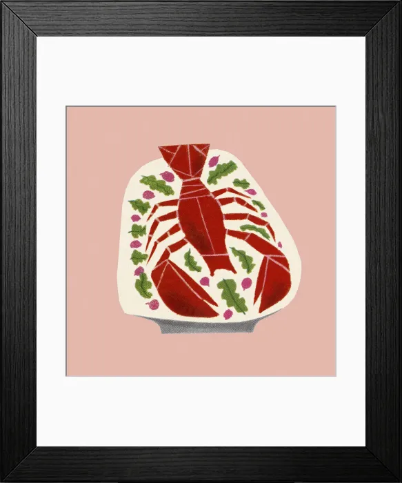 Framed Print : Lobster on a Plate Framed Print : Lobster on a Plate