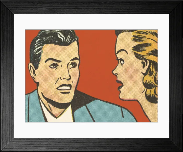 Framed Print : Man and Woman