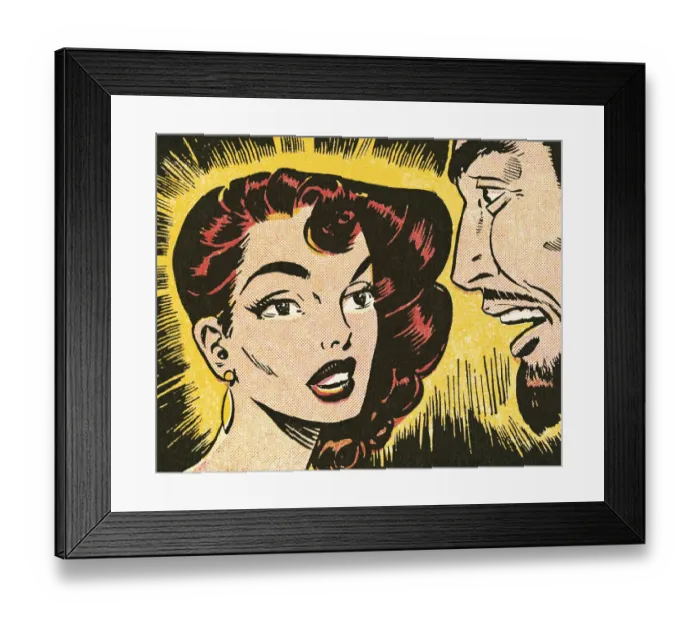 Framed Print : Pretty Woman and Man Framed Print : Pretty Woman and Man