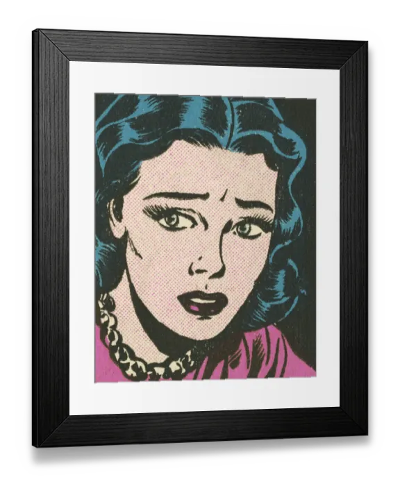 Framed Print : Sad Woman Framed Print : Sad Woman