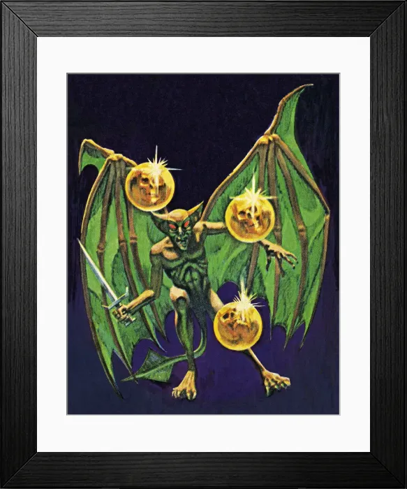 Framed Print : Evil Bat Creature Framed Print : Evil Bat Creature