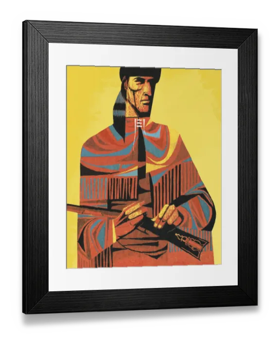 Framed Print : Frontiersman Holding a Shotgun Framed Print : Frontiersman Holding a Shotgun