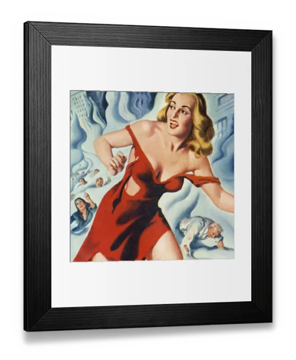 Framed Print : Frightened Woman Framed Print : Frightened Woman