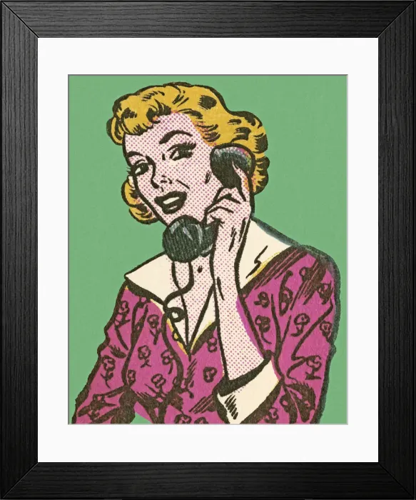 Framed Print : Woman on the Telephone Framed Print : Woman on the Telephone