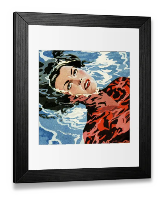 Framed Print : Woman Floating Framed Print : Woman Floating