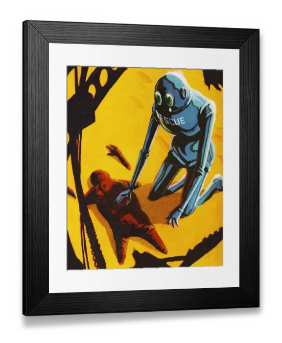 Framed Print : Two Alien Robots Framed Print : Two Alien Robots
