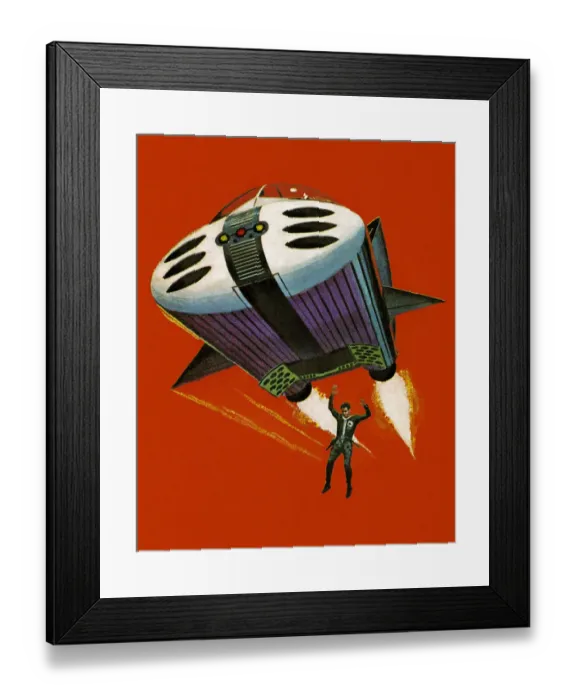 Framed Print : Futuristic Spacecraft Framed Print : Futuristic Spacecraft