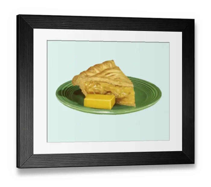 Framed Print : Piece of Pie and Butter