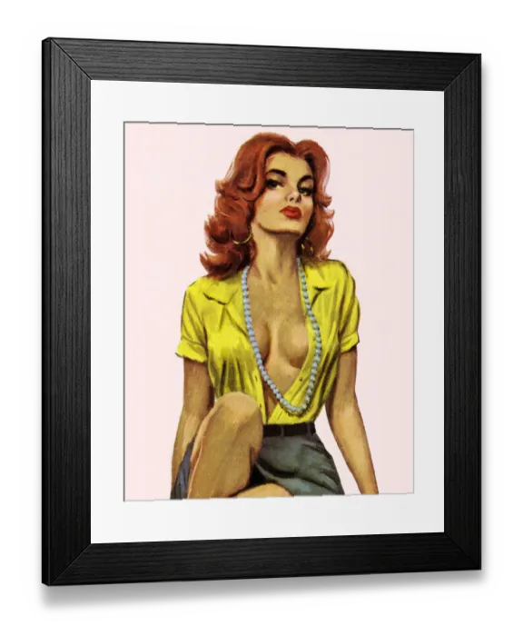 Framed Print : Seductive Woman Framed Print : Seductive Woman