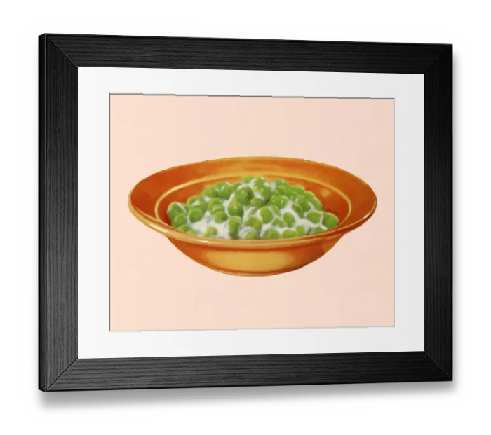 Framed Print : Bowl of Peas Framed Print : Bowl of Peas