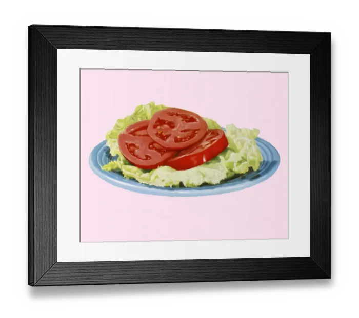Framed Print : Tomatoes and Lettuce Framed Print : Tomatoes and Lettuce