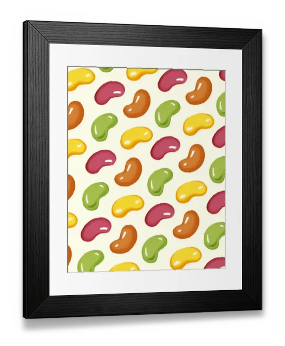 Framed Print : Pattern of Jelly Beans Framed Print : Pattern of Jelly Beans
