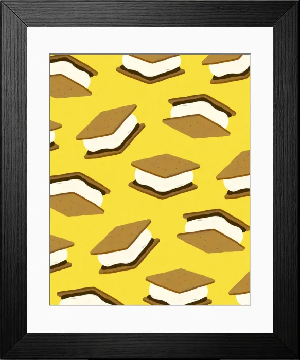 Framed Print : Pattern of Smores