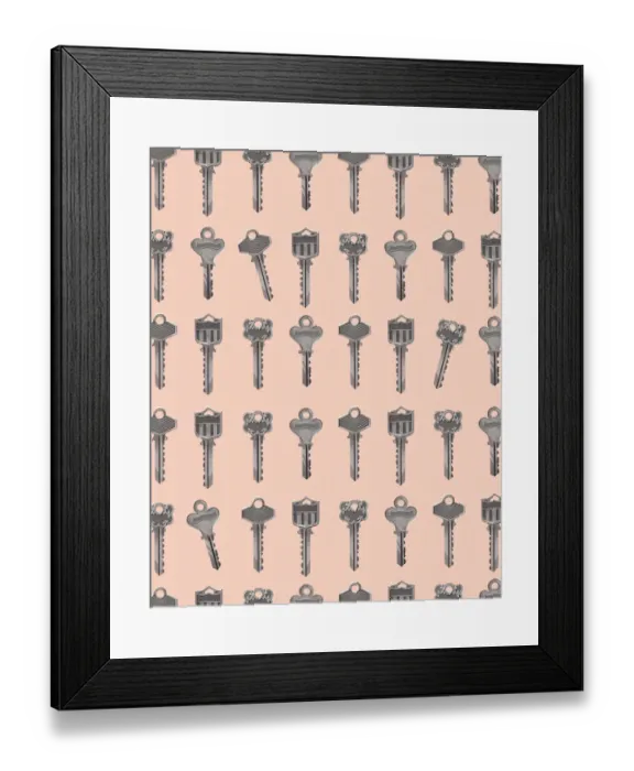 Framed Print : Pattern of Keys Framed Print : Pattern of Keys