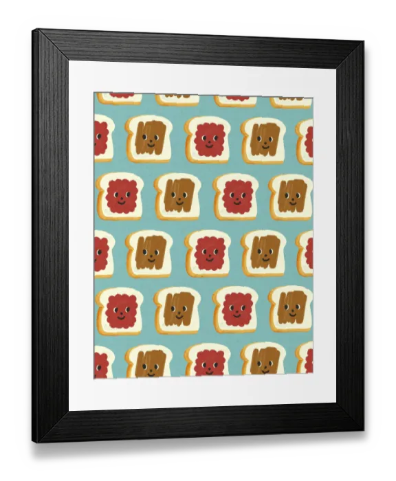 Framed Print : Peanut Butter and Jelly Breads Framed Print : Peanut Butter and Jelly Breads
