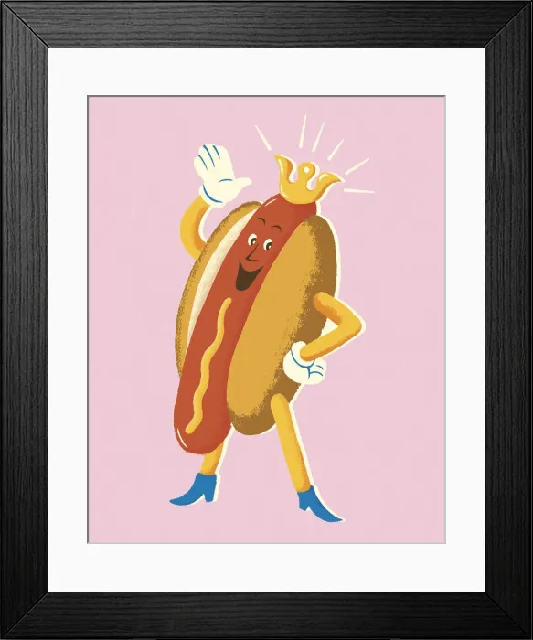 Framed Print : Hot Dog King Framed Print : Hot Dog King