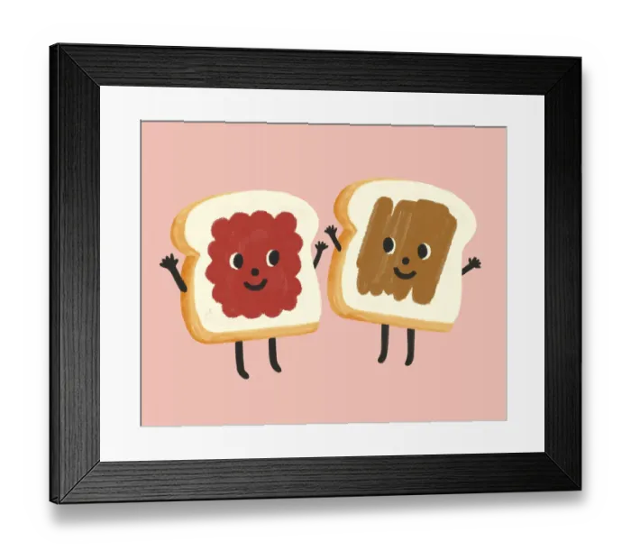Framed Print : Peanut Butter and Jelly Breads Framed Print : Peanut Butter and Jelly Breads