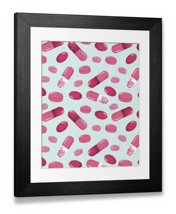 Framed Print : Pattern of Medicine Framed Print : Pattern of Medicine