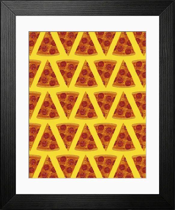 Framed Print : Pattern of Pizza Framed Print : Pattern of Pizza