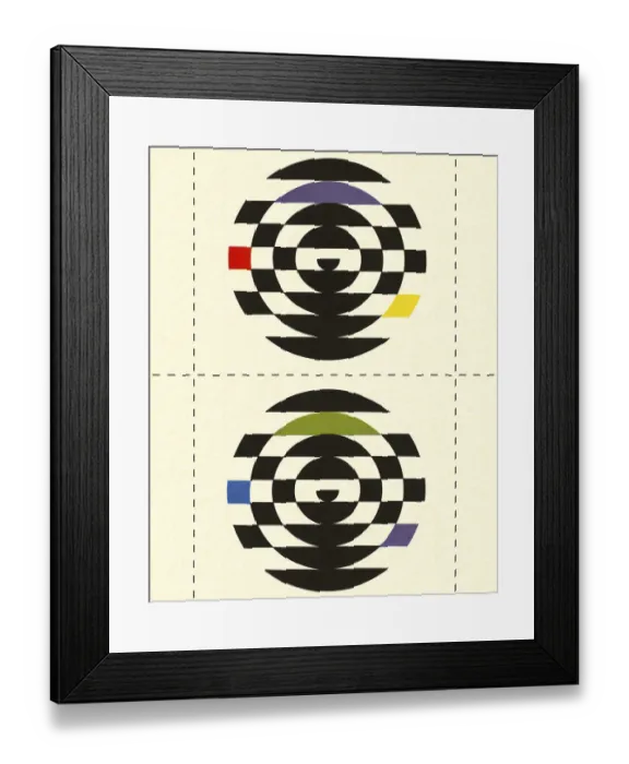Framed Print : Two Abstract Circles