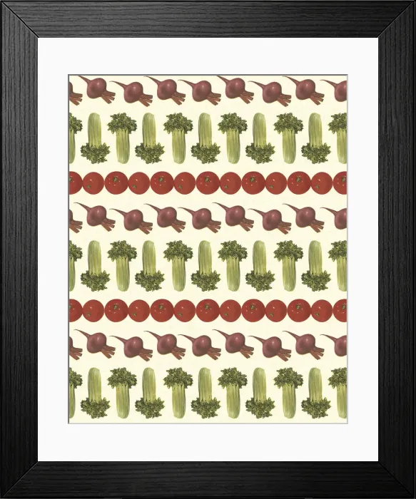 Framed Print : Pattern of Vegetables Framed Print : Pattern of Vegetables