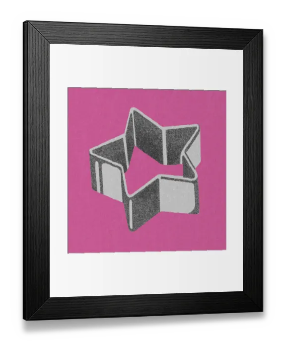 Framed Print : Star Cookie Cutter Framed Print : Star Cookie Cutter