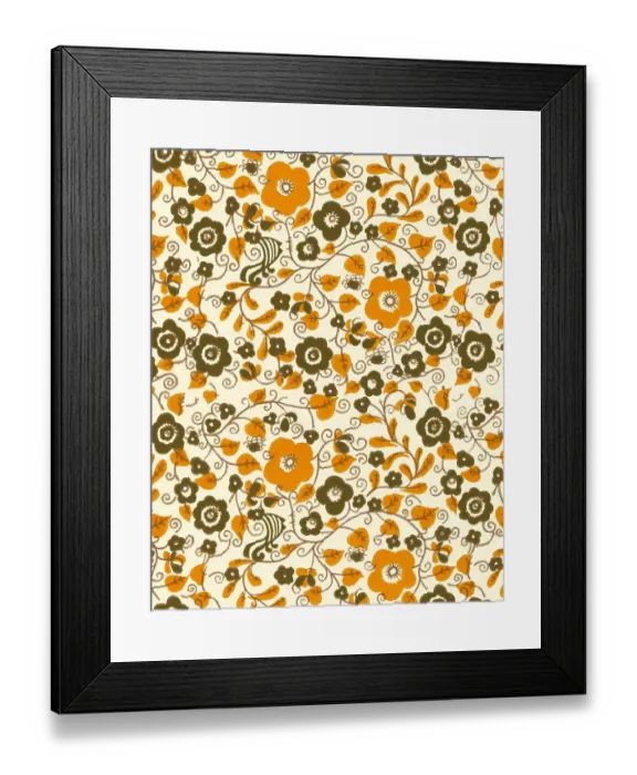 Framed Print : Floral Pattern Framed Print : Floral Pattern